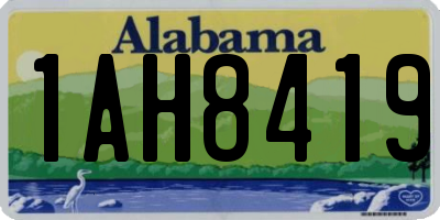 AL license plate 1AH8419