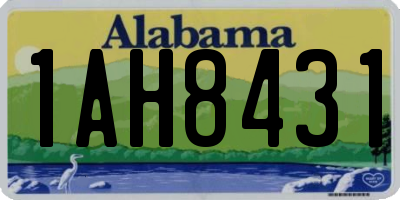 AL license plate 1AH8431
