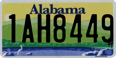 AL license plate 1AH8449
