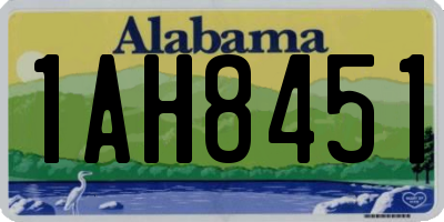 AL license plate 1AH8451