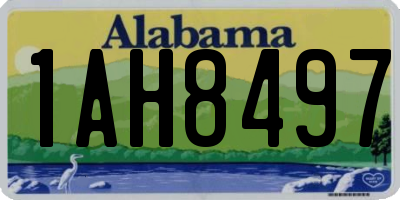 AL license plate 1AH8497