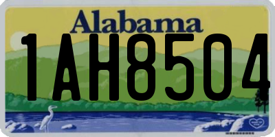 AL license plate 1AH8504