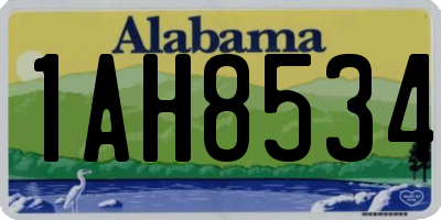 AL license plate 1AH8534
