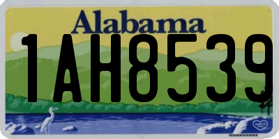 AL license plate 1AH8539