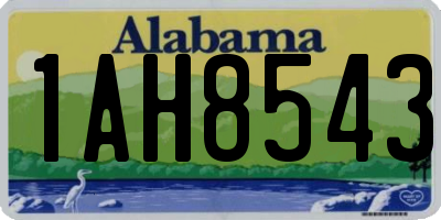 AL license plate 1AH8543