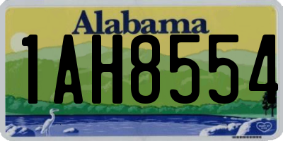 AL license plate 1AH8554