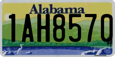 AL license plate 1AH8570