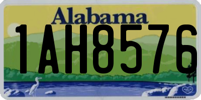 AL license plate 1AH8576