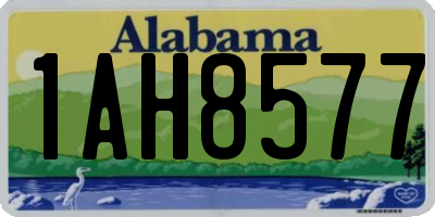 AL license plate 1AH8577