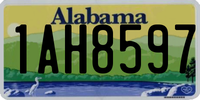 AL license plate 1AH8597