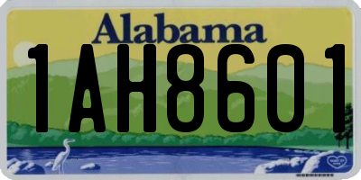 AL license plate 1AH8601