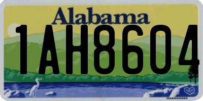 AL license plate 1AH8604