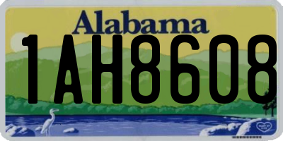AL license plate 1AH8608
