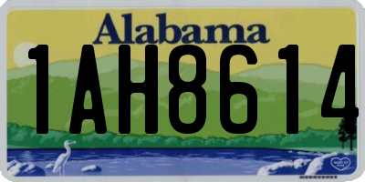 AL license plate 1AH8614