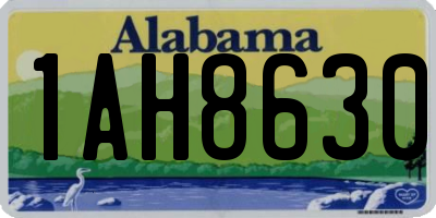 AL license plate 1AH8630