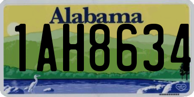 AL license plate 1AH8634