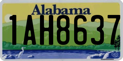 AL license plate 1AH8637