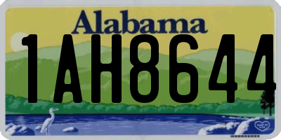 AL license plate 1AH8644