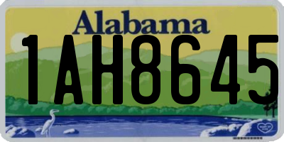 AL license plate 1AH8645