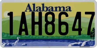 AL license plate 1AH8647