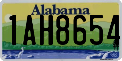 AL license plate 1AH8654