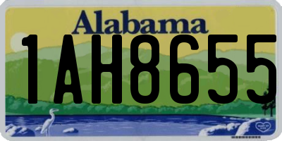 AL license plate 1AH8655