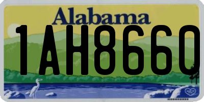 AL license plate 1AH8660