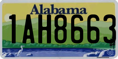 AL license plate 1AH8663