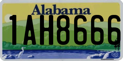 AL license plate 1AH8666