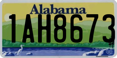 AL license plate 1AH8673