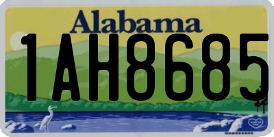 AL license plate 1AH8685