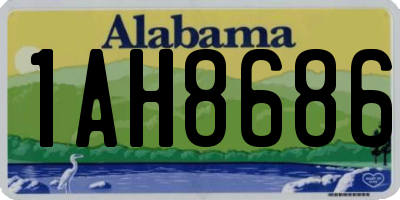 AL license plate 1AH8686