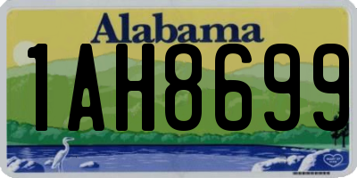 AL license plate 1AH8699