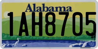 AL license plate 1AH8705