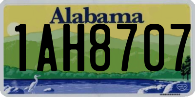 AL license plate 1AH8707