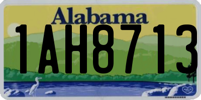 AL license plate 1AH8713
