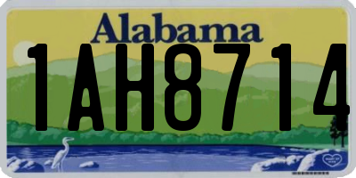 AL license plate 1AH8714