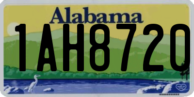 AL license plate 1AH8720