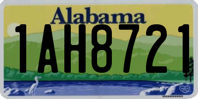 AL license plate 1AH8721