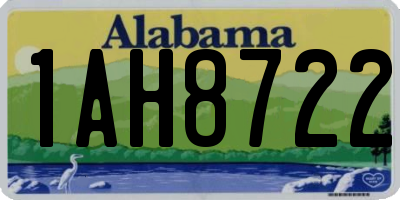 AL license plate 1AH8722