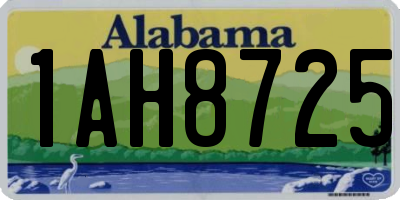 AL license plate 1AH8725