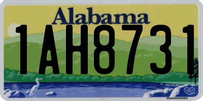 AL license plate 1AH8731