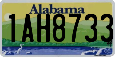 AL license plate 1AH8733