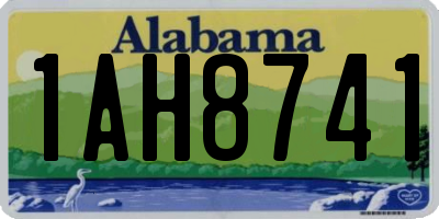AL license plate 1AH8741
