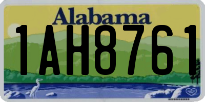 AL license plate 1AH8761