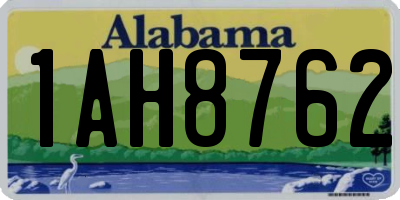 AL license plate 1AH8762