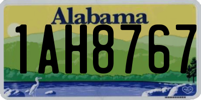 AL license plate 1AH8767