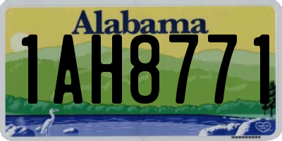AL license plate 1AH8771