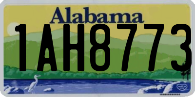 AL license plate 1AH8773
