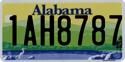 AL license plate 1AH8787
